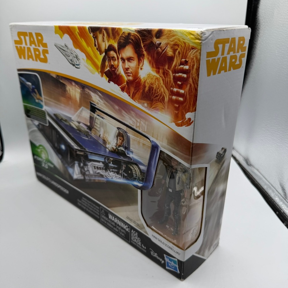 Star Wars Force Link 2.0 Han Solo Landspeeder Vehicle & Corellia Figure E1263 - Picture 6 of 12